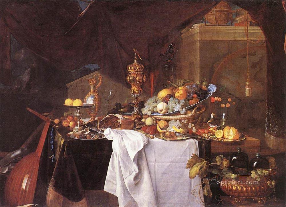 A Table Of Desserts still life Jan Davidsz de Heem Oil Paintings